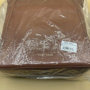 NWT. Cole Haan leather convertible backpack. British tan Grand Series.